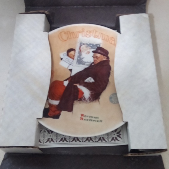 Limited Edition Plate Norman Rockwell Santa on the Subway 1983 Bradford Exchange - Picture 6 of 6